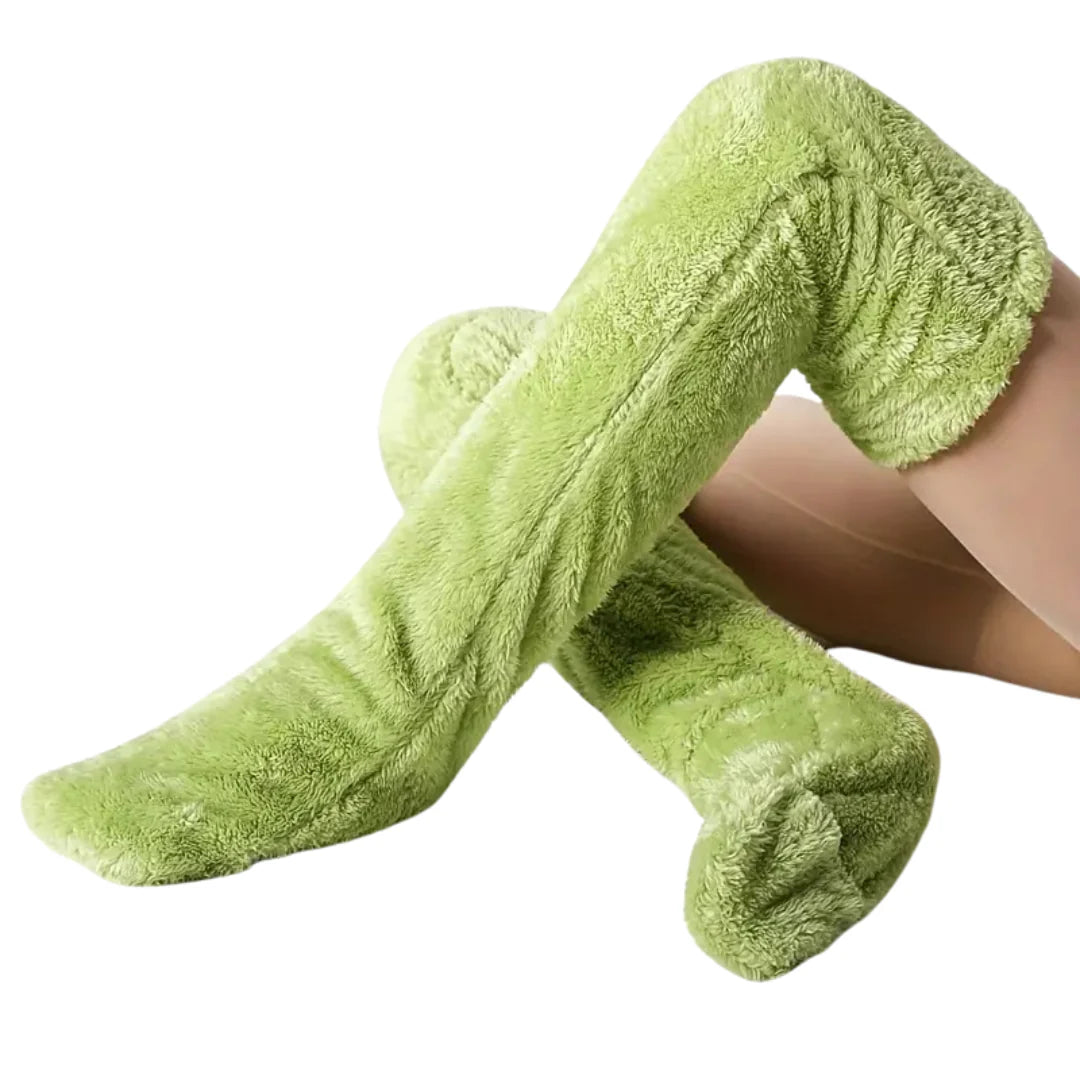 Fuzzy Legs Socken Hausschuhe